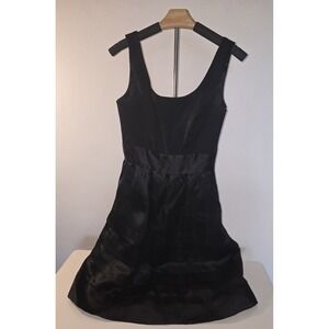 White House Black Market Women's‎ Black Silk Dress Size 2 -Item#97